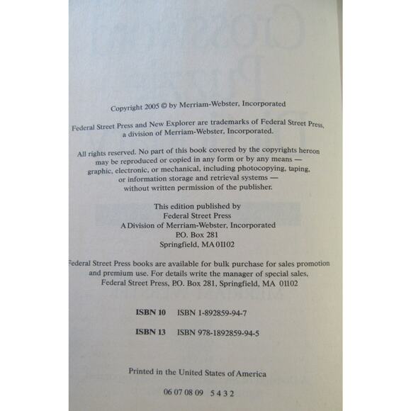 Webster's New Explorer Crossword Puzzle Dictionary Second Edition - Picture 7 of 9